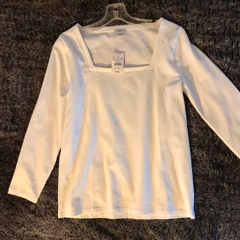 NWT white J.Crew top